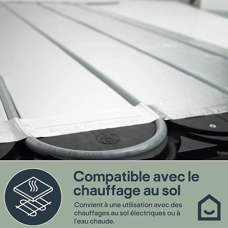 GoodHome Carrelage sol et mur intérieur beige effet pierre L.59,5 x l.29,5 cm x ép.8,7 mm, Kyat