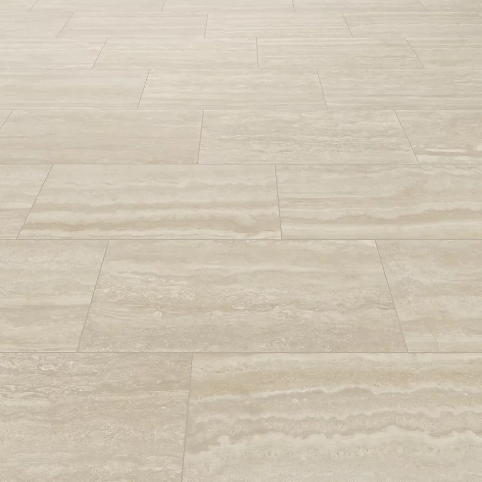 GoodHome Carrelage sol et mur intérieur beige effet pierre L.59,5 x l.29,5 cm x ép.8,7 mm, Kyat