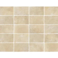 Carrelage sol et mur intérieur en grès cérame émaillé effet pierre ivoire mat L.50 x l.30 cm x ép.9 mm, Sunstone- Sale