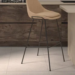 Carrelage sol et mur intérieur en grès cérame émaillé effet pierre beige mat L.60 x l.60 cm x ép.8,5 mm, Basilea-Ecoceramic Hot