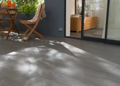 GoodHome Carrelage sol et mur intérieur anthracite effet pierre L.60 x l.30 cm x ép.9,5 mm, Oikos