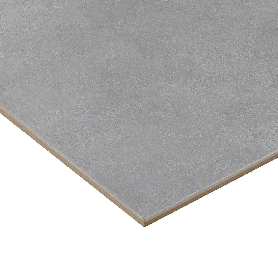 Carrelage sol et mur intérieur gris mat effet béton L.61,7 x l.30,7 cm x ép.7,4 mm, Konkrete-GoodHome Clearance