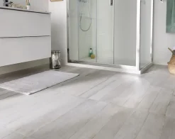 Carrelage sol et mur intérieur effet bois brut gris clair L.60 x l.30 cm x ép.8,7 mm, Norwegio- New