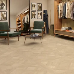 Carrelage sol et mur intérieur effet bois L.90 x l.90 cm x ép.9 mm, Versailles