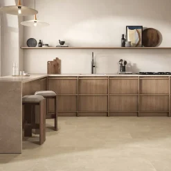 Carrelage sol et mur intérieur beige effet pierre L.60,4 x l.30 cm x ép.7,4 mm, Mitha