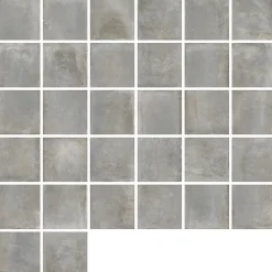 Carrelage sol et mur intérieur gris effet pierre L.60 x l.60 cm x ép.9 mm, Volcano