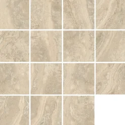 Carrelage sol et mur intérieur effet pierre beige L.60 x l.60 cm x ép.8 mm, Siena- New