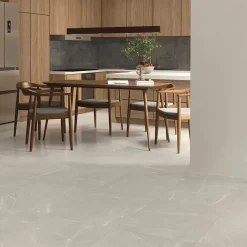 Carrelage sol et mur intérieur effet marbre beige grisé L.61 x l.61 cm x ép.9 mm, Stone Marble- Discount