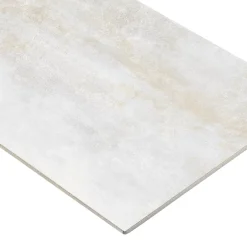 Gresmalt Carrelage sol et mur intérieur en grès cérame émaillé blanc mat L.60 x l.30 cm, Upper
