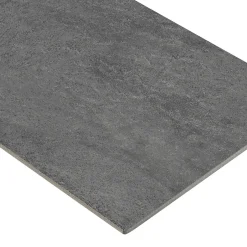 Carrelage sol et mur intérieur gris foncé effet pierre L.60,4 x l.30 cm x ép.7,4 mm, Mitha- Clearance