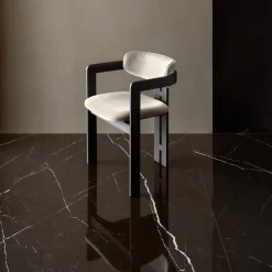 Carrelage sol et mur intérieur en grès cérame effet marbre noir poli L.120 x l.60 cm x ép.9 mm, Fiordo Tresor- Best