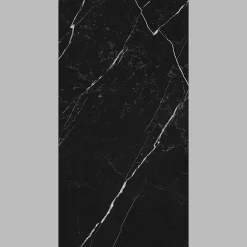 Carrelage sol et mur intérieur en grès cérame effet marbre noir poli L.120 x l.60 cm x ép.9 mm, Fiordo Tresor- Best