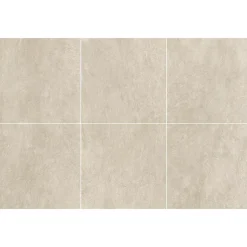 Carrelage sol et mur intérieur beige effet pierre L.60,4 x l.60,4 cm x ép.7,4 mm, Mitha