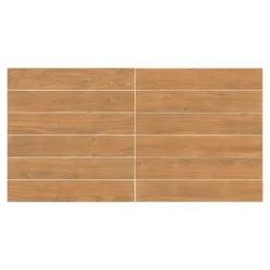 Carrelage sol et mur intérieur effet bois brut foncé L.120 x l.20 cm x ép.9 mm, Antic Rustic-