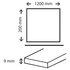 Carrelage sol et mur intérieur effet bois brut foncé L.120 x l.20 cm x ép.9 mm, Antic Rustic-