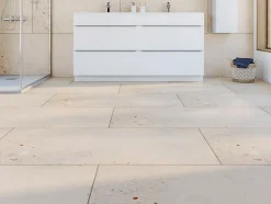 Carrelage sol et mur intérieur effet pierre beige L.120 x l.60 cm x ép.9,5 mm, Illusion- Clearance