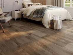 Carrelage sol et mur intérieur effet bois brut brun L.60 x l.30 cm x ép.8,7 mm, Norwegio- Discount