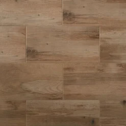 Carrelage sol et mur intérieur effet bois brut brun L.60 x l.30 cm x ép.8,7 mm, Norwegio- Discount