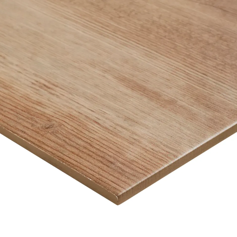 Carrelage sol et mur intérieur effet bois brut brun L.60 x l.30 cm x ép.8,7 mm, Norwegio- Discount