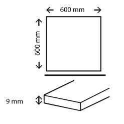 Baldocer Carrelage sol et mur intérieur en grès cérame effet marbre noir et or L.60 x l.60 cm x ép.9 mm, Moonlight
