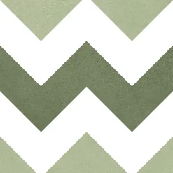 Carrelage sol et mur intérieur effet carreaux de ciment tons vert menthe L.20 x l.20 cm x ép.7,4 mm, Glamour Mint Mix