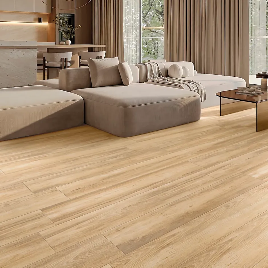 Carrelage sol et mur intérieur effet bois brut L.120 x l.20 cm x ép.9 mm, Kyra Rovere