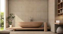 Carrelage sol et mur intérieur en grès cérame émaillé beige L.30,5 x l.61,3 cm- Outlet