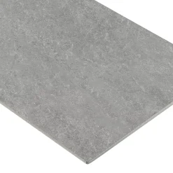 Carrelage sol et mur intérieur gris clair effet pierre L.60,4 x l.30 cm x ép.7,4 mm, Mitha