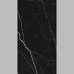 Carrelage sol et mur intérieur en grès cérame effet marbre noir mat L.120 x l.60 cm x ép.9 mm, Fiordo Tresor- Clearance