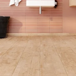 Carrelage sol et mur intérieur effet bois brut L.120 x l.23 cm x ép.9,7 mm, Endor- Discount