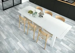 Carrelage sol et mur intérieur effet bois gris L.60 x l.15 cm x ép.8 mm, Julyo- Sale