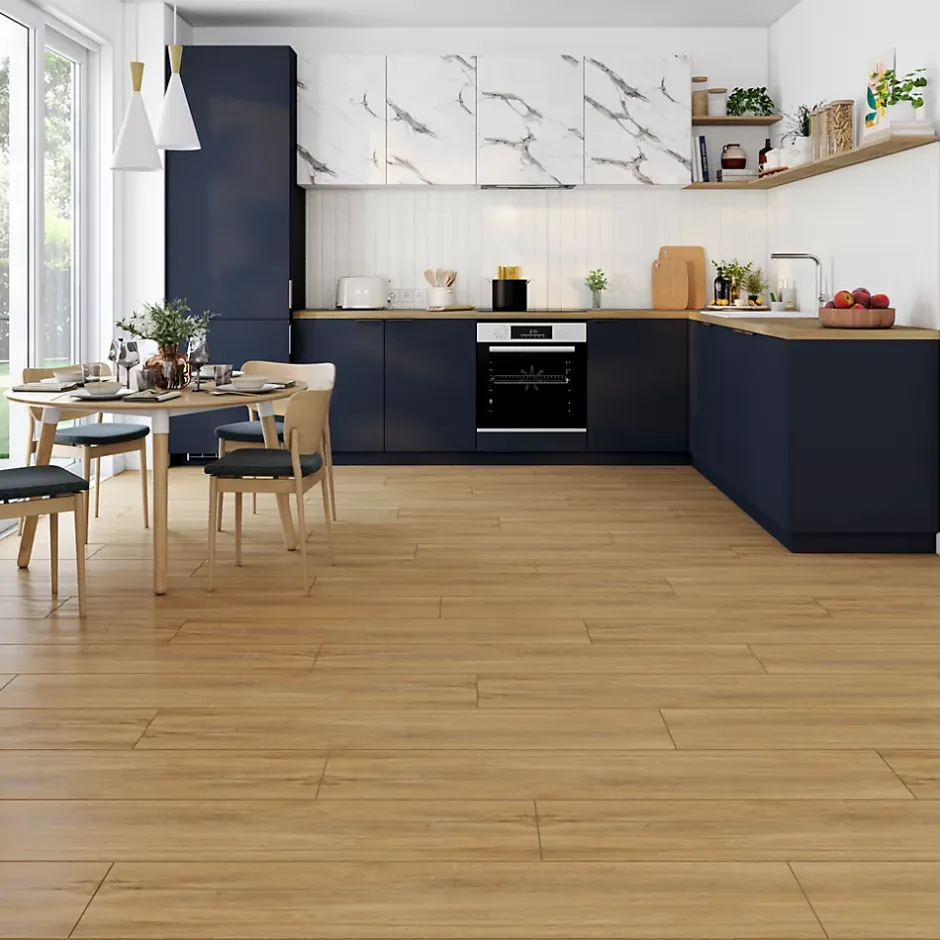 Carrelage sol et mur intérieur effet parquet mat L.120 x l.23cm x ép.9,7mm , Svalbard-Alaplana Hot