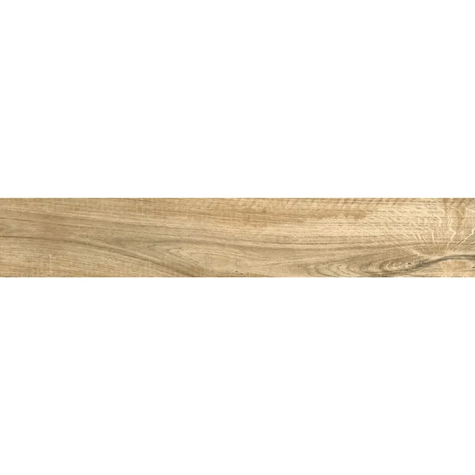 Carrelage sol et mur intérieur effet bois brut mat L.90 x l.15 cm, Woodland