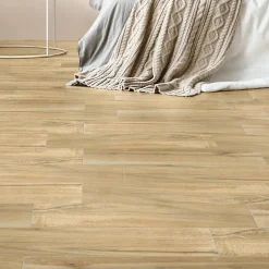 Carrelage sol et mur intérieur effet bois brut mat L.90 x l.15 cm, Woodland