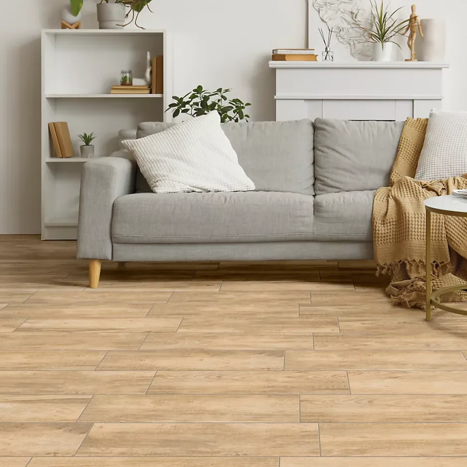 Carrelage sol et mur intérieur effet bois brut L.60 x l.15 cm x ép.8,5 mm, Kyra Rovere- Best