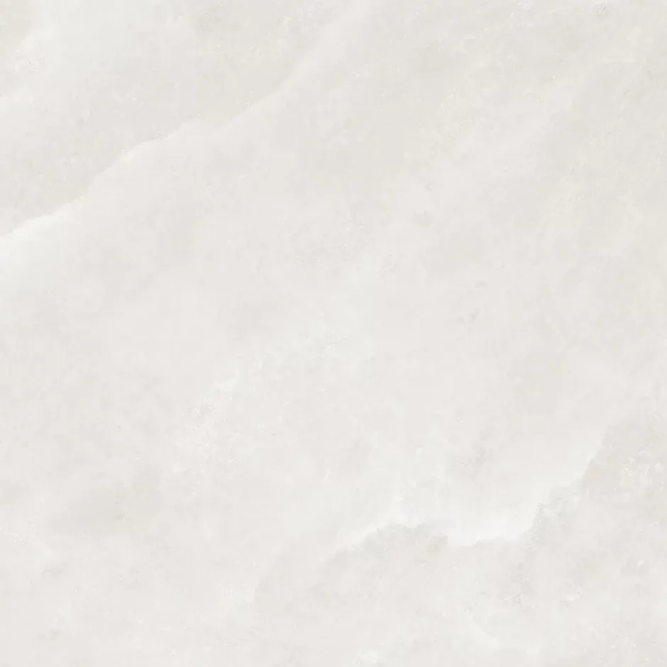 Carrelage sol et mur intérieur blanc effet pierre L.60,4 x l.60,4 cm x ép.7,4 mm, Himalaya