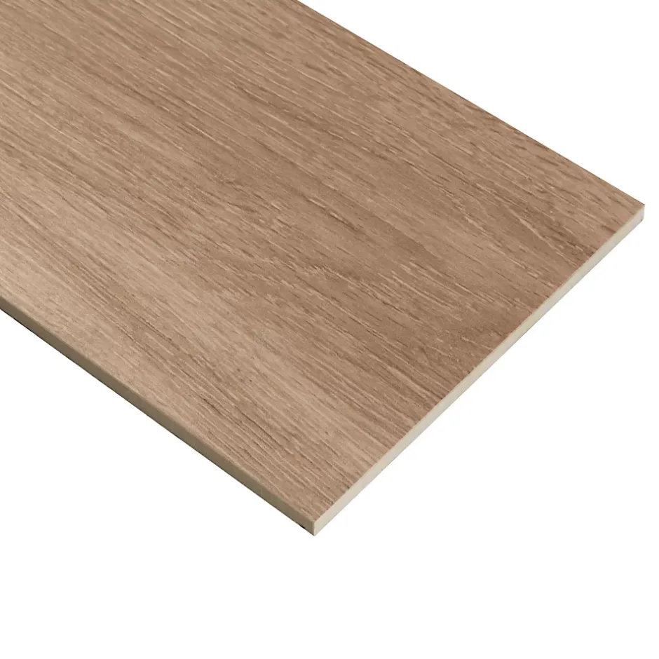 Ecoceramic Carrelage sol et mur intérieur effet bois brut mat L.120 x l.20 cm x ép.9 mm, Urbanwood