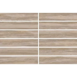 Carrelage sol et mur intérieur effet bois brut mat L.120 x l.20 cm x ép.9 mm, Kyra Betulla