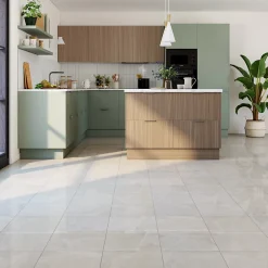 Carrelage sol et mur intérieur effet marbre gris L.33,3 x l.33,3 cm x ép.9,1 mm, Chelsea- Hot