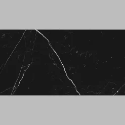 Carrelage sol et mur intérieur en grès cérame émaillé effet marbre noir mat L.60 x l.30 cm x ép.9 mm, Fiordo Tresor- Best