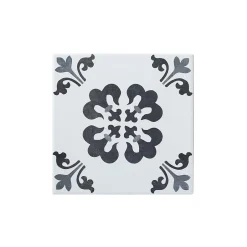 GoodHome Carrelage sol et mur intérieur effet carreau de ciment tons gris L.20 x l.20 cm x ép.8,2 mm, Konkrete