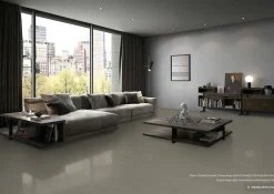 Carrelage sol et mur intérieur / extérieur effet béton Créative Concrète P Stone Beige l.60 X L.120 cm rectifié 1er choix R11-RAK Ceramics Discount