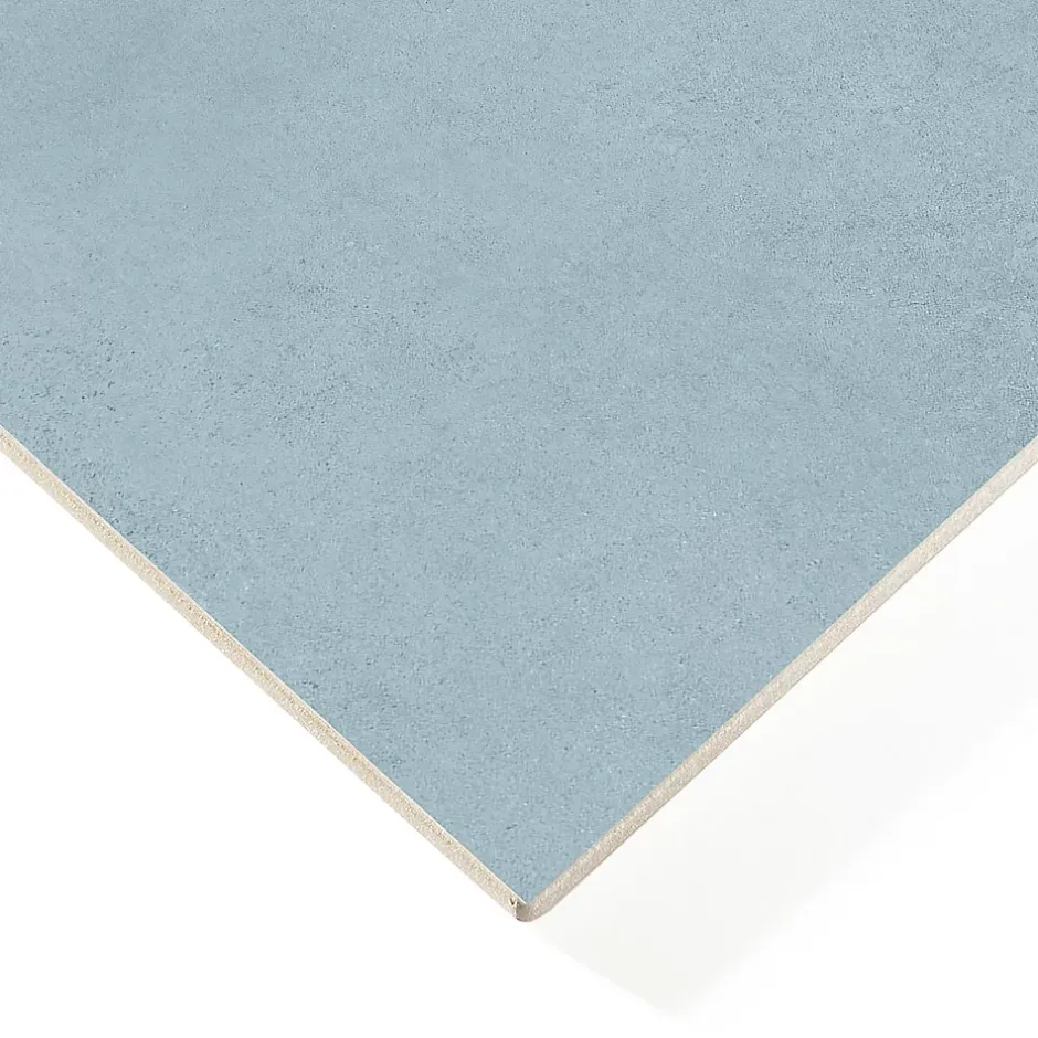 Carrelage sol et mur intérieur bleu océan L.20 x l.20 cm x ép.7,4 mm, Glamour Océan