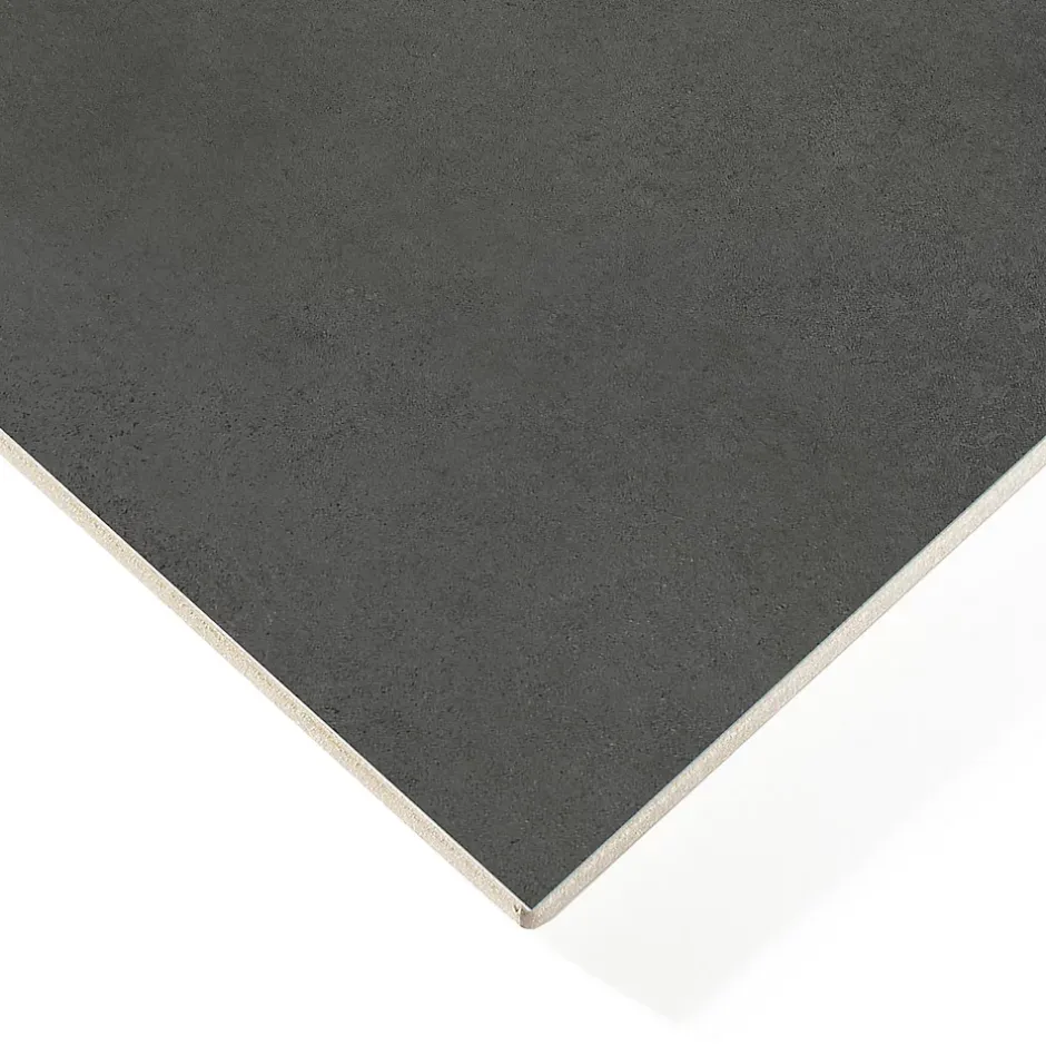 Carrelage sol et mur intérieur gris foncé effet ciment L.20 x l.20 cm x ép.7,4 mm, Glamour Slate