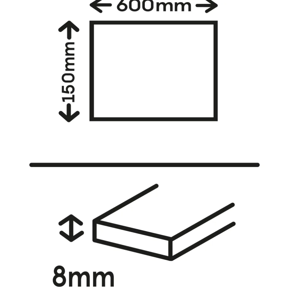 GoodHome Carrelage sol et mur intérieur effet bois brut beige L.60 x l.15 cm x ép.7,4 mm, Basilio Guigliano
