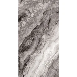 Carrelage sol et mur noir brillant Mineral 90 x 180 cm- Best