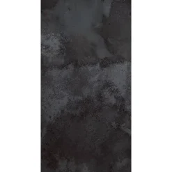 Carrelage sol et mur noir brillant Mirroir 60 x 120 cm