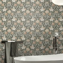 Carrelage sol et mur vert Floral 60 x 120 cm- Outlet