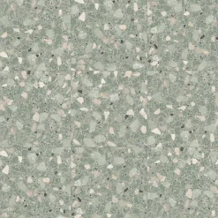 Carrelage sol extérieur antidérapant effet terrazzo 80x80 cm MONACO R VERDE ANTIDESLIZANTE-Aelle Carrelage Best