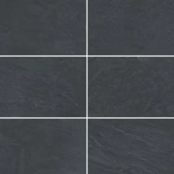 GoodHome Carrelage sol extérieur anthracite effet ardoise L.61,3 x l.30,3 cm x ép.9 mm, Slate